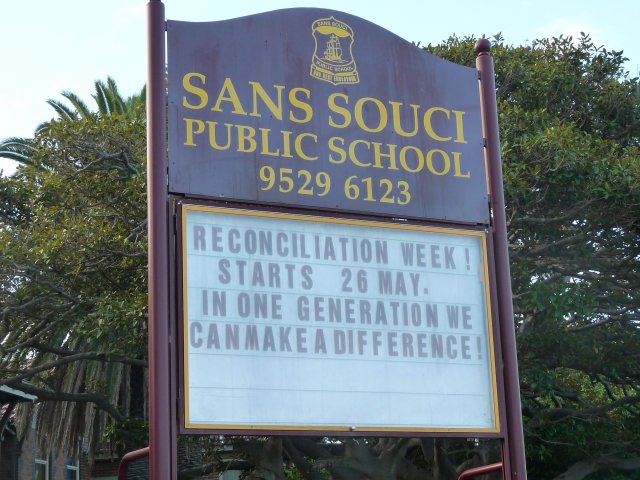 Sans Souci Public School, descendants of John Malone & Namut Gilbert attended